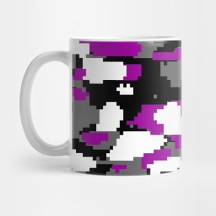 Purple Camo pattern digital Camouflage Mug